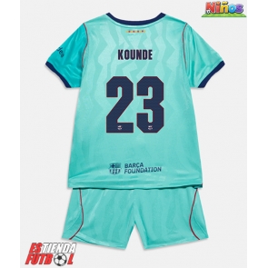 Barcelona Jules Kounde #23 Tercera Equipación Niños 2026-27 Manga Corta (+ Pantalones cortos)